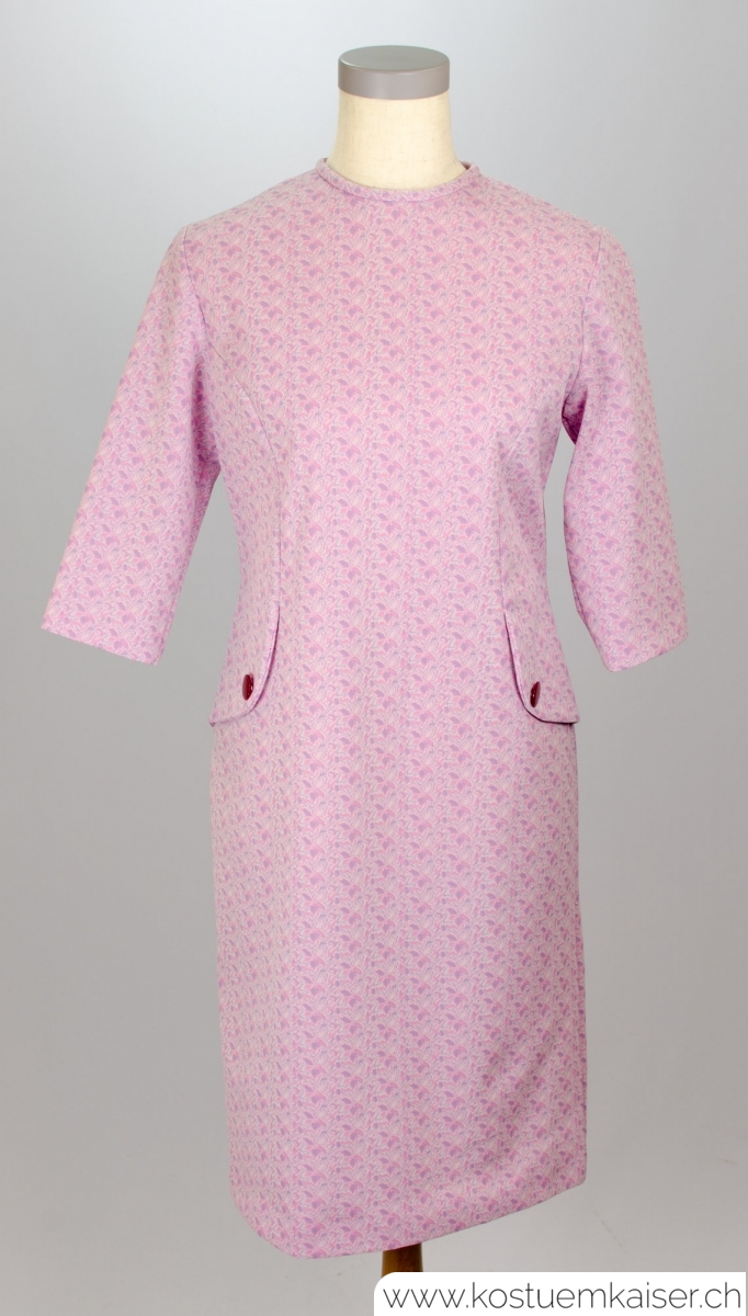60er Jahre Kleid pink