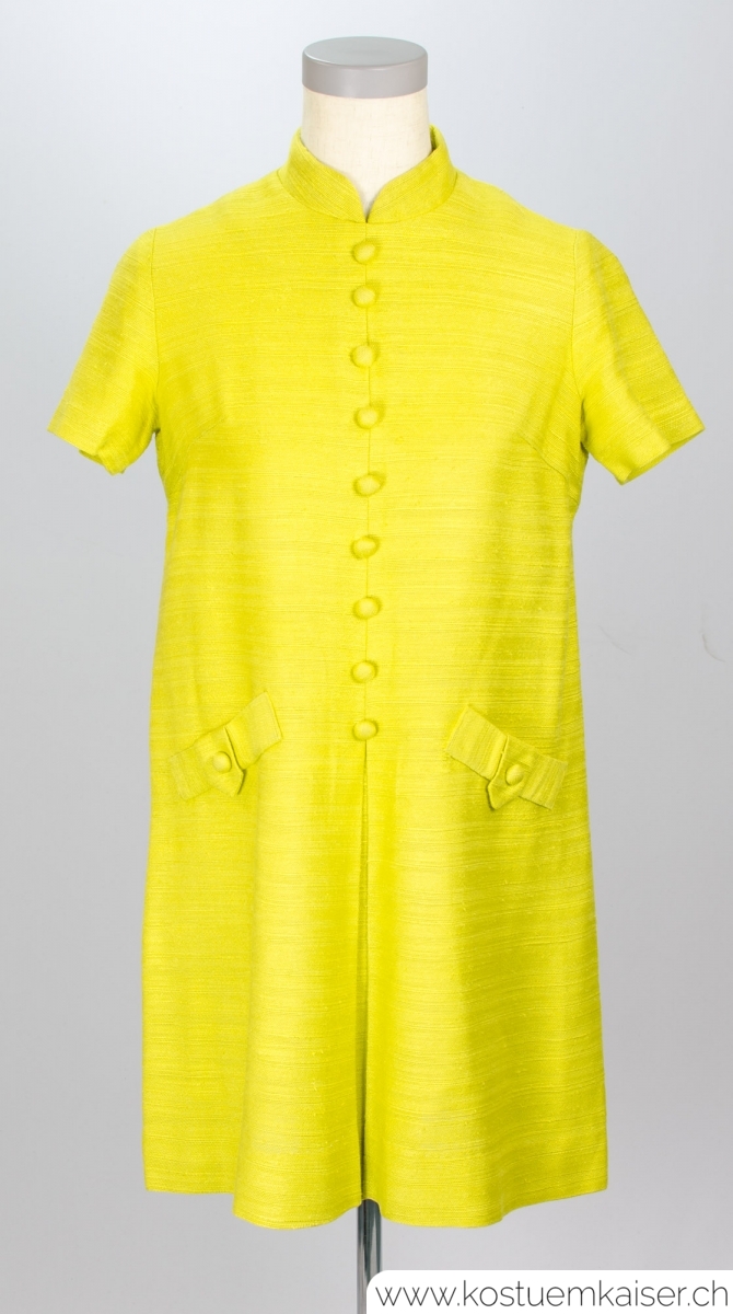 60er Jahre Kleid gelb