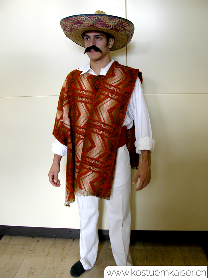 Mexikaner Kostüm mit Sombrero