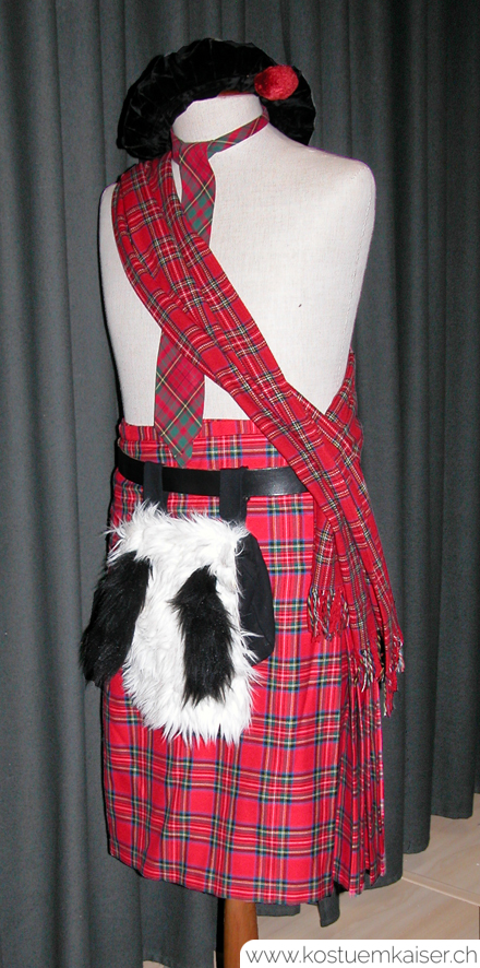 einfaches Schottenkostüm mit Kilt