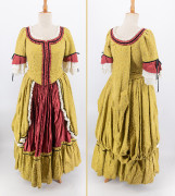 Baroque Dress with Watteau Pleat