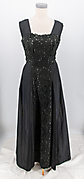 1950er Abendkleid schwarz