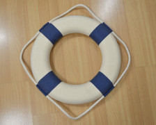 Bouée de sauvetage bleu-blanc