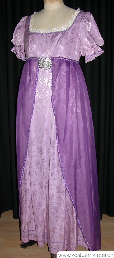 Empire Kleid violett