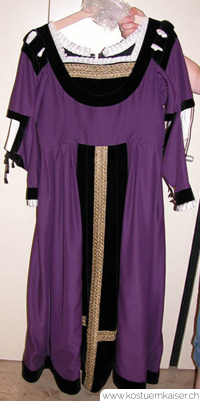 Renaissance Damenkleid violett