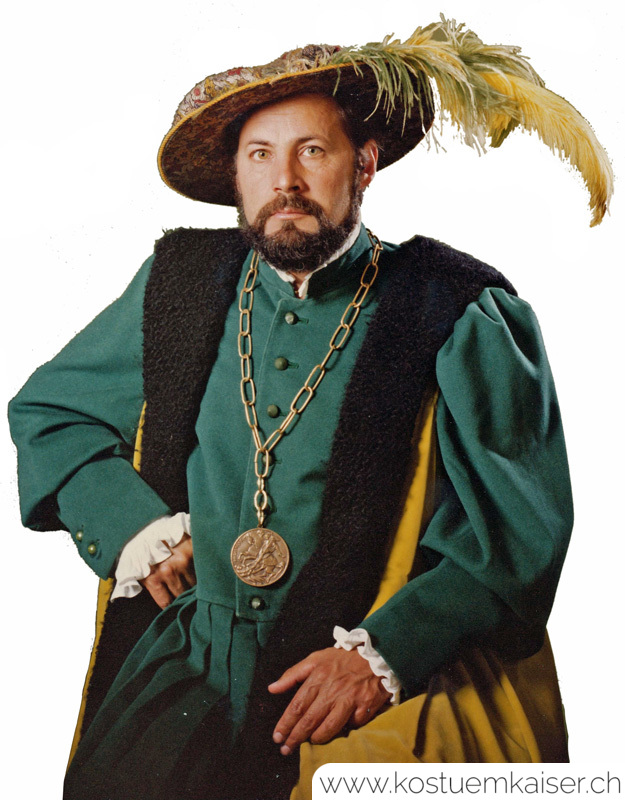 Renaissance Kostüm mit Ordenskette